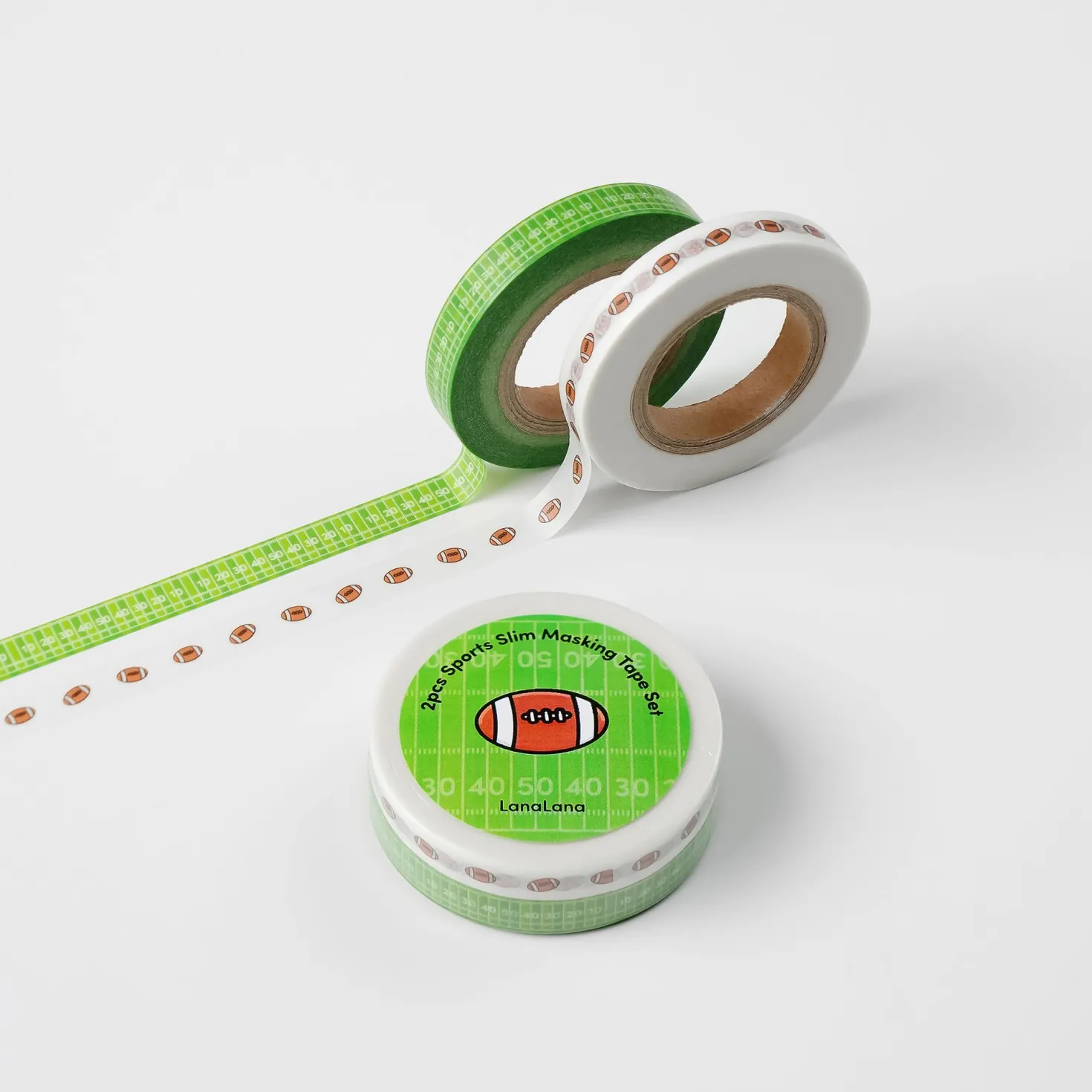 2pcs Sports Slim Masking Tape Set