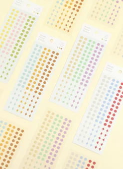 3pcs Steady Starry Dot Sticker Set