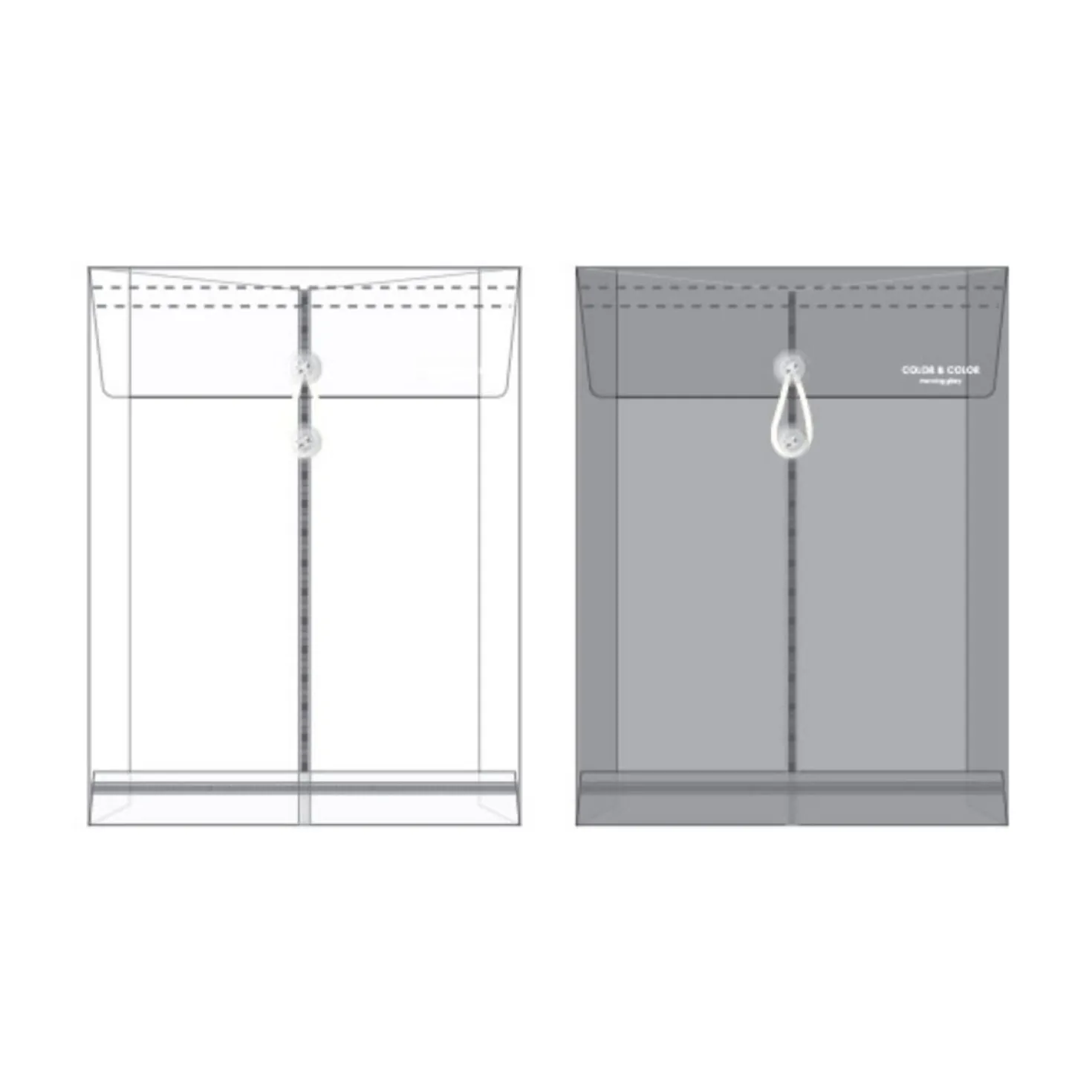 10pcs String Tie Document Envelope Set