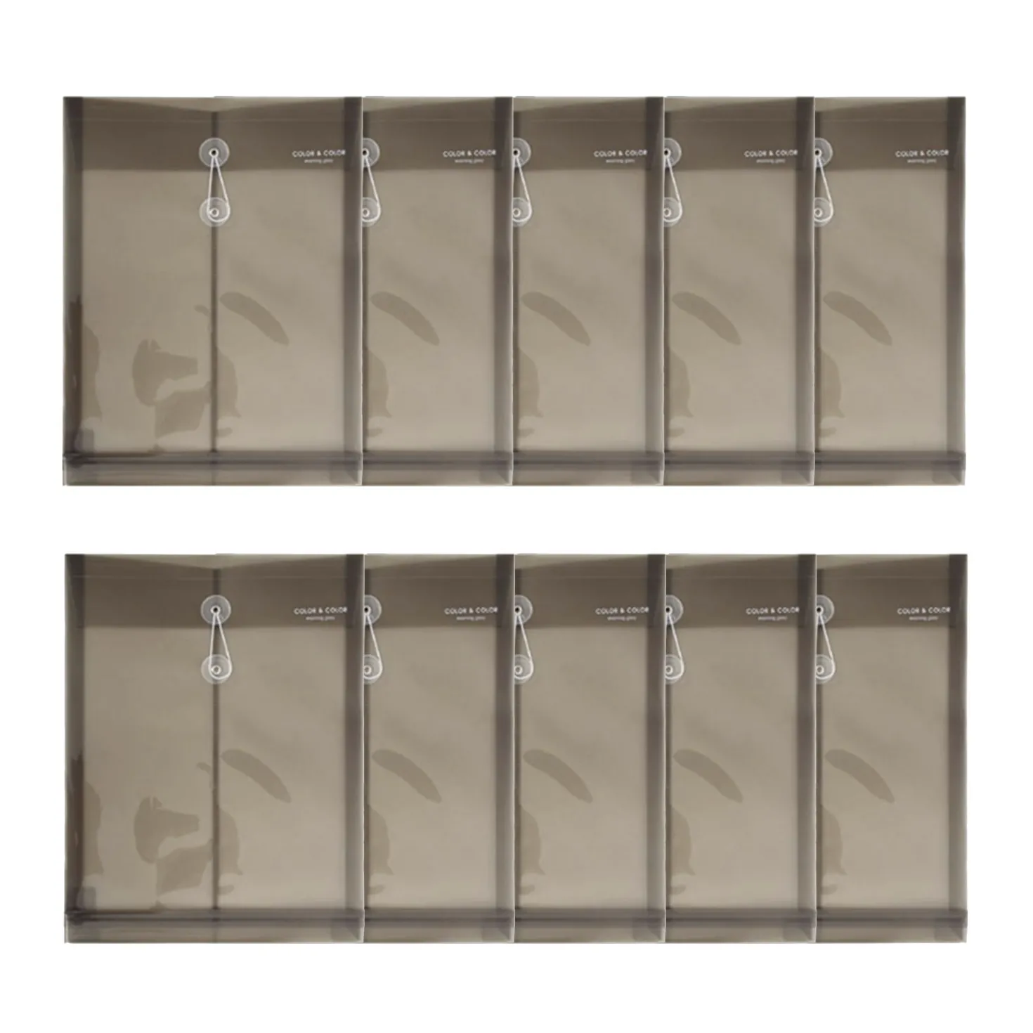 10pcs String Tie Document Envelope Set
