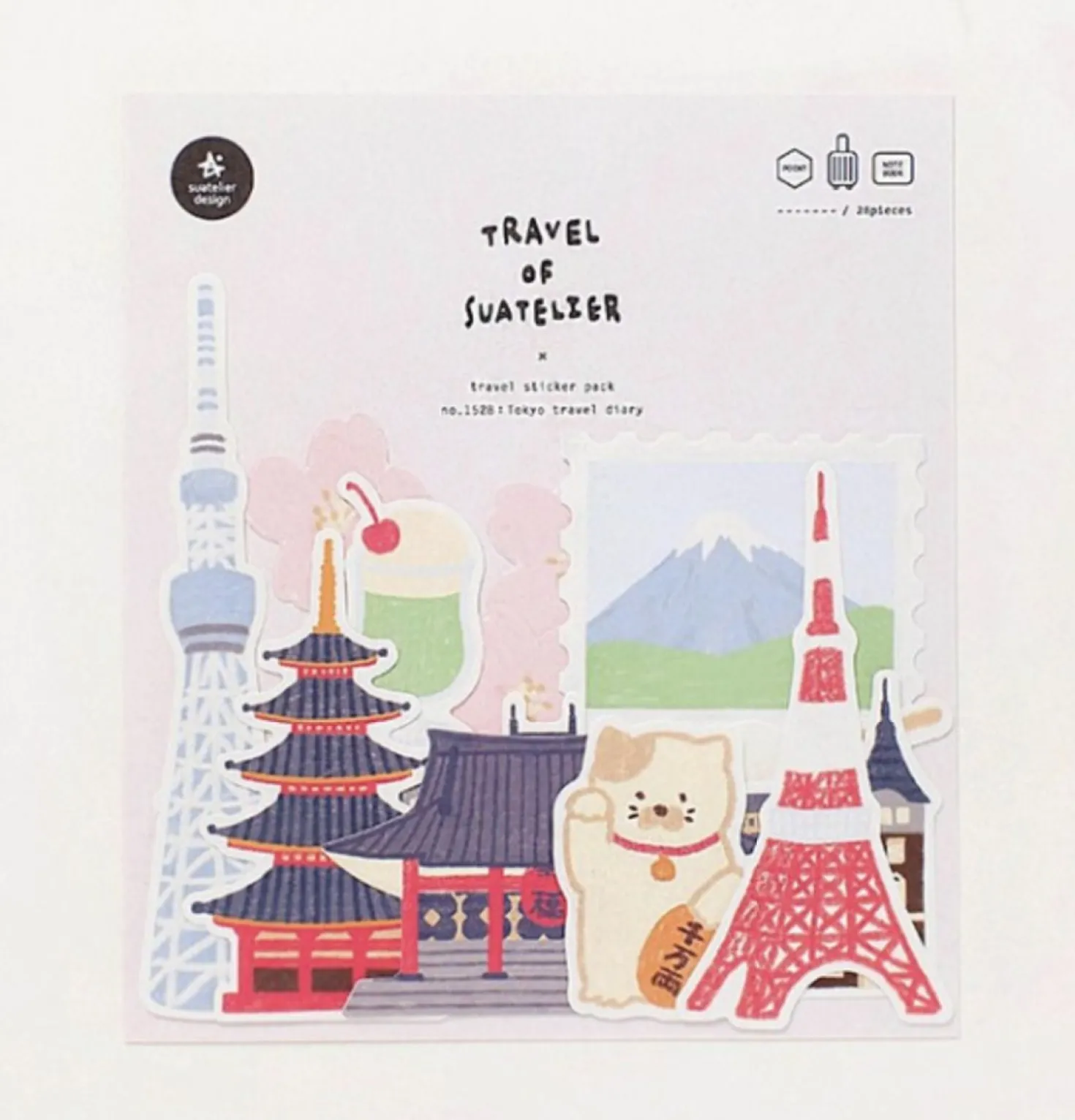 28pcs Tokyo Travel Sticker Set