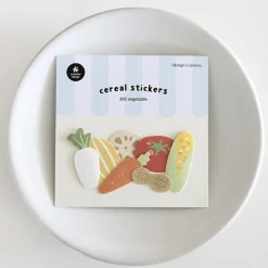 21pcs Vegetable Cereal Sticker Set