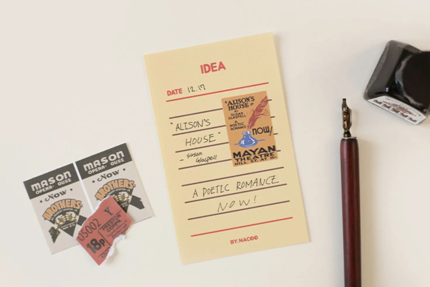 48pcs Vintage Label Sticker Set v2