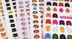 Pig & Bird Epoxy Deco Sticker