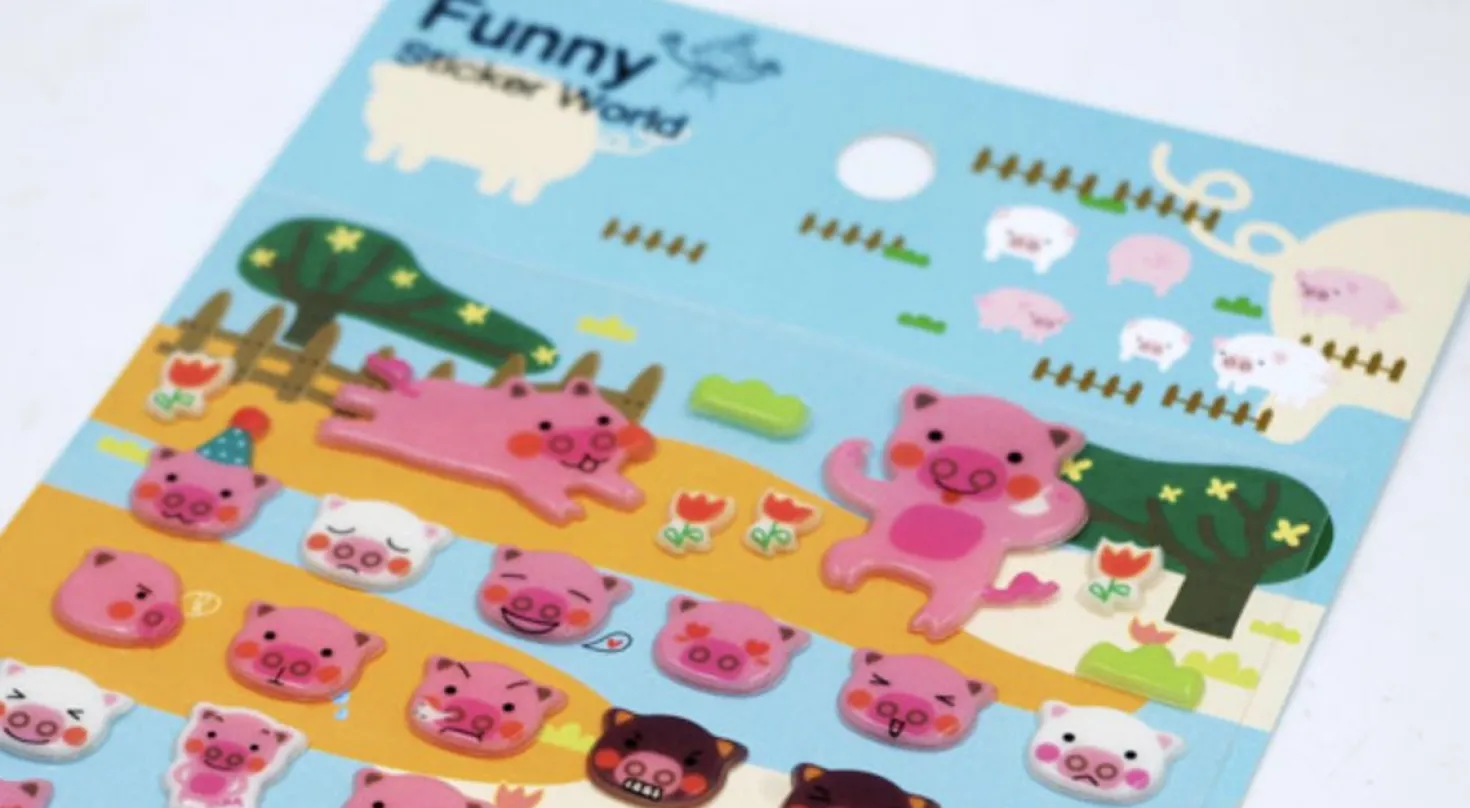 Pig Emoji Puffy Sticker