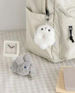 Piyo Bunny Fluffy Key Ring