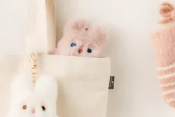 Piyo Bunny Fur Key Ring