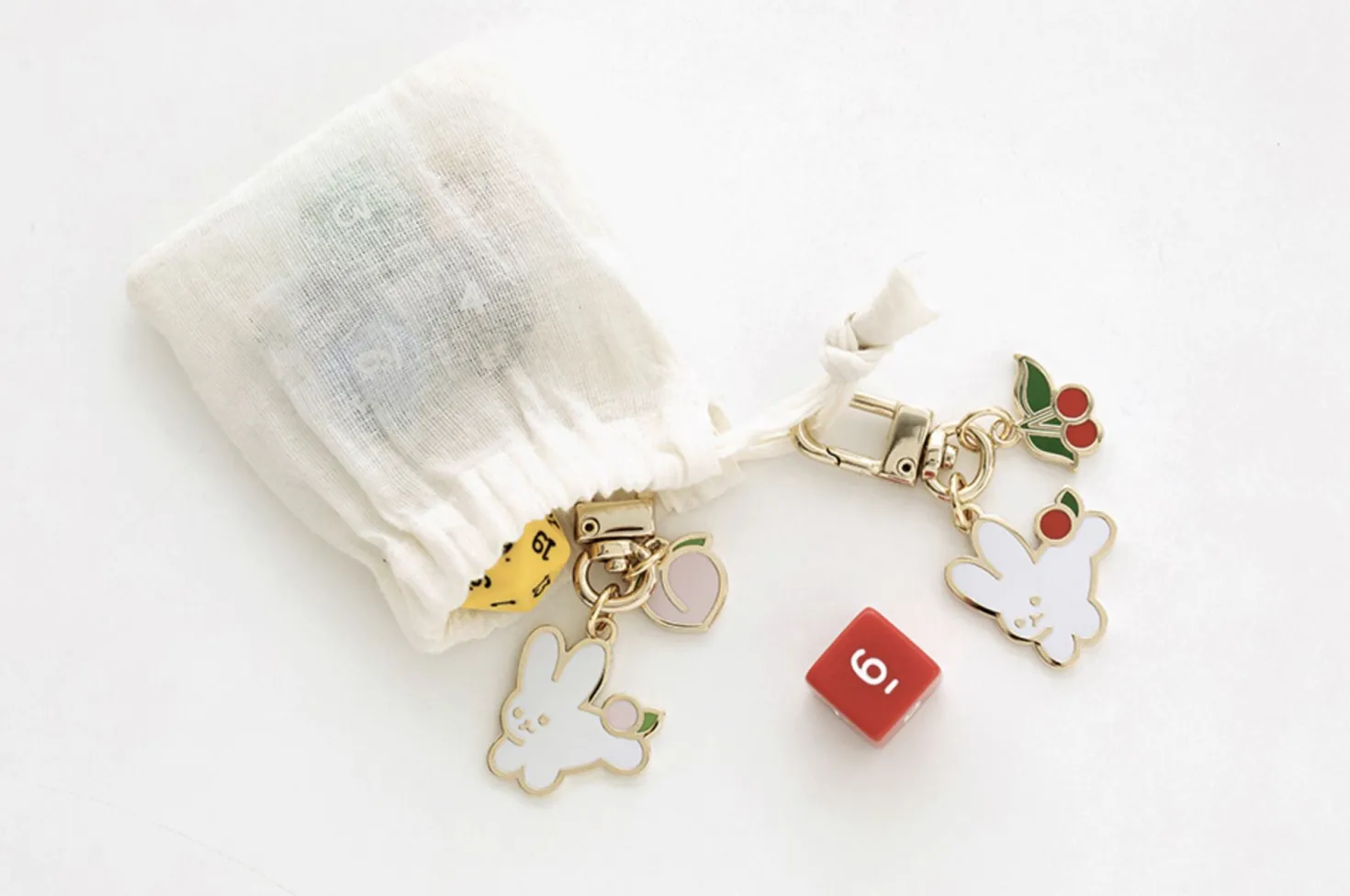 Piyo Bunny Metal Key Ring