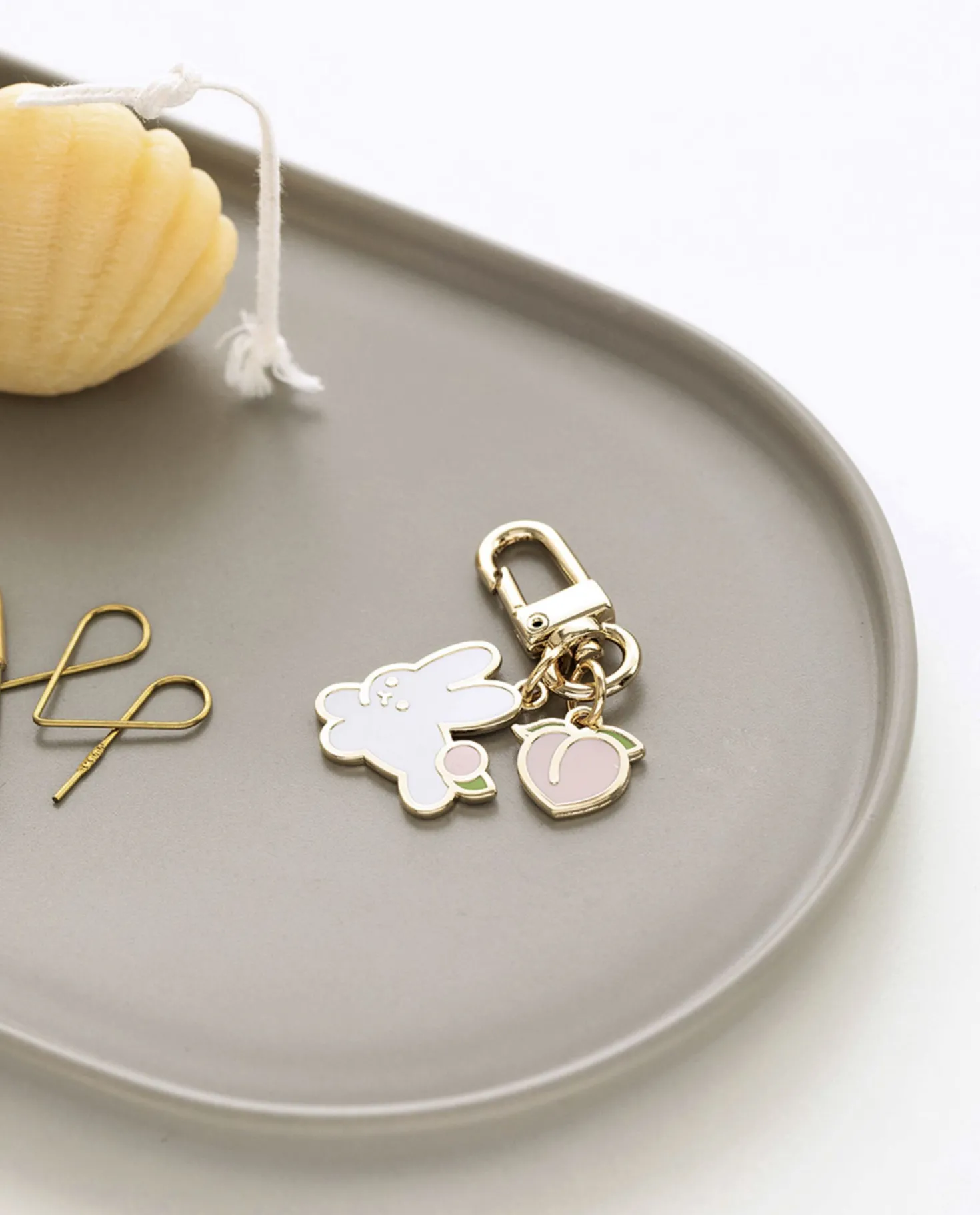 Piyo Bunny Metal Key Ring