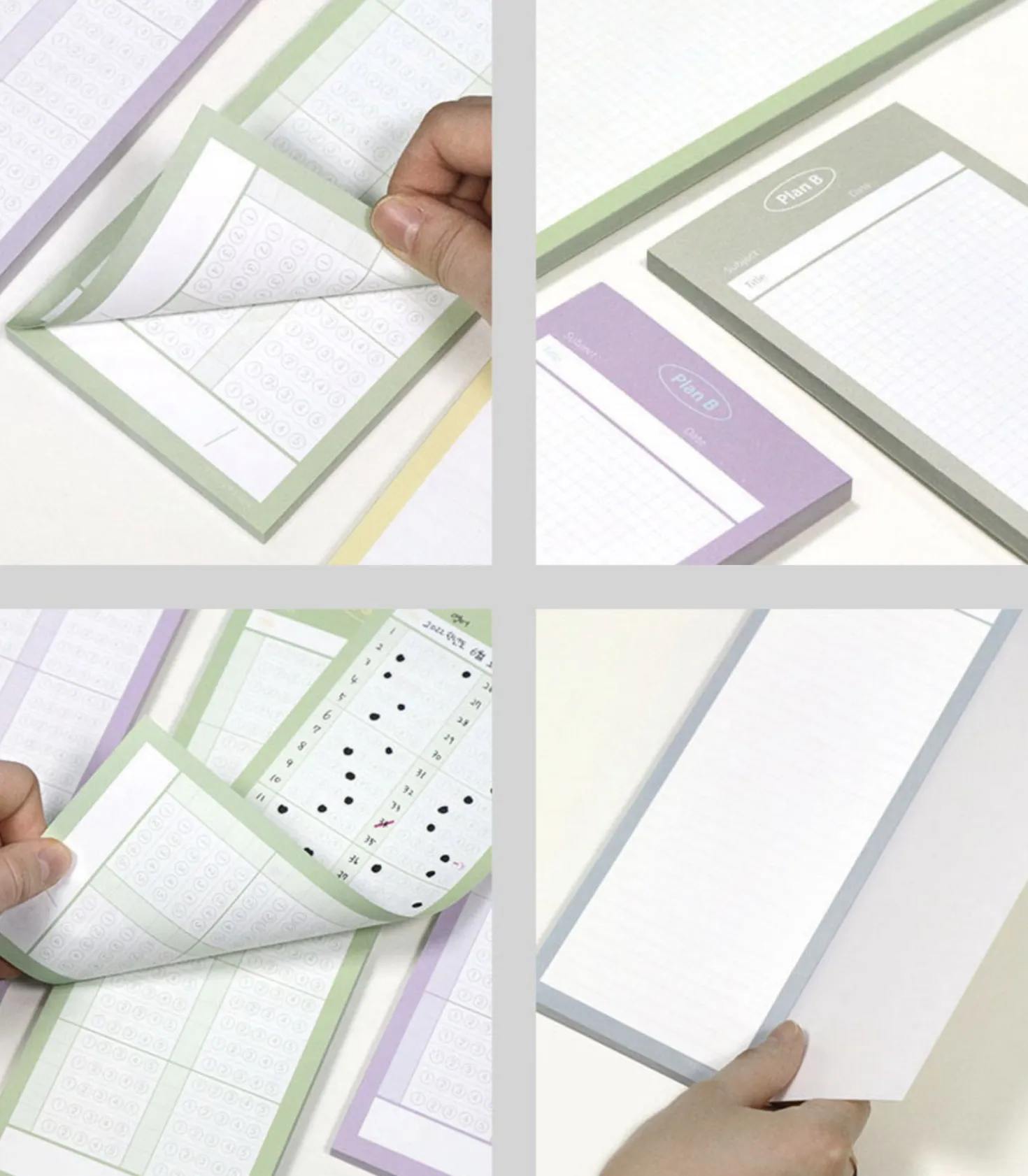 Plan B Half B5 Double-sided Notepad