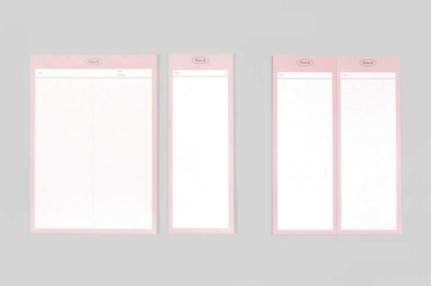 Plan B Half B5 Double-sided Notepad
