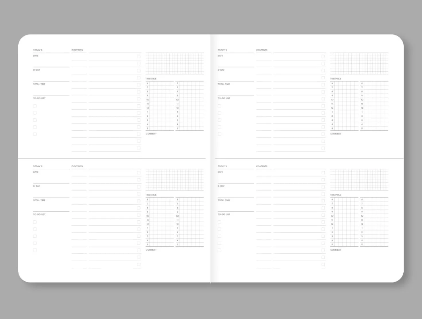 Plan B Stitched Study Planner