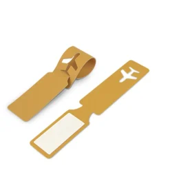 Plane Vegan Leather Luggage Tag