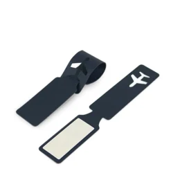 Plane Vegan Leather Luggage Tag