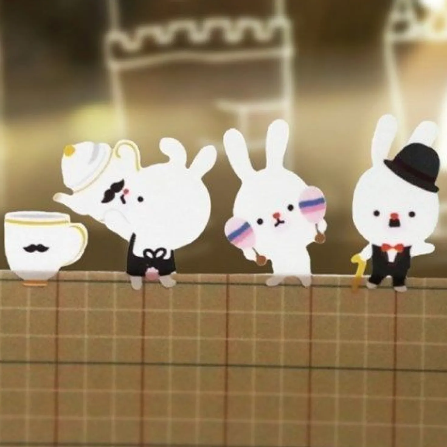 Play Time Bunny Deco Sticker