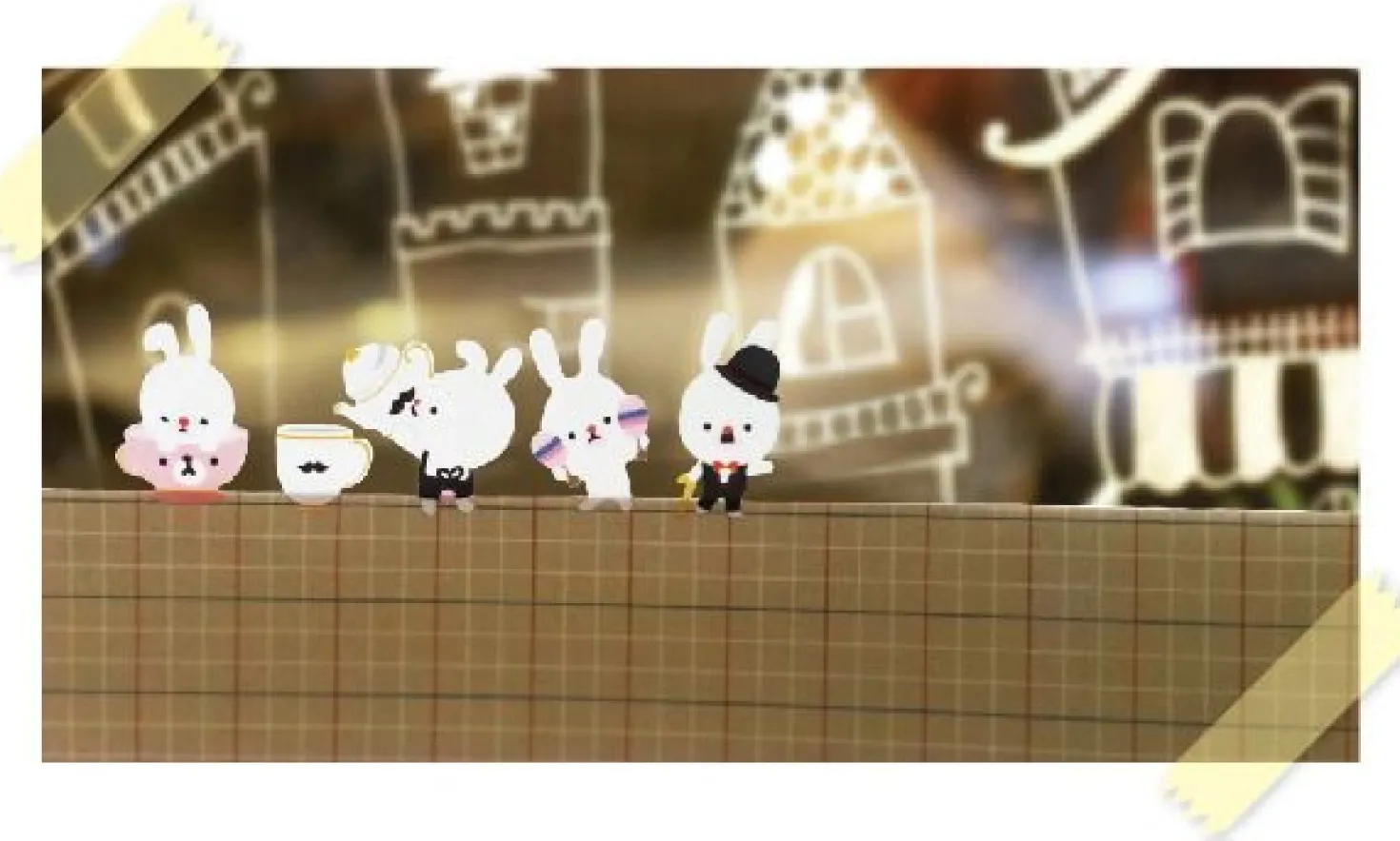 Play Time Bunny Deco Sticker