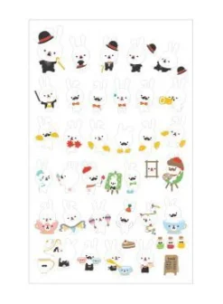 Play Time Bunny Deco Sticker
