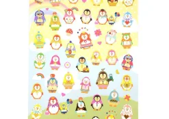Poncho Penguin Deco Sticker