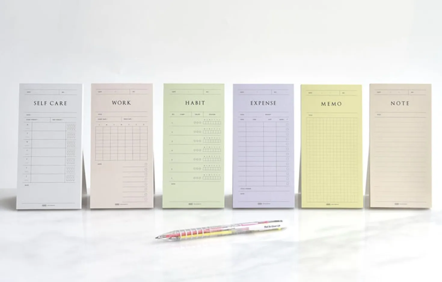 Pop-up Standing Schedule Memo Pad