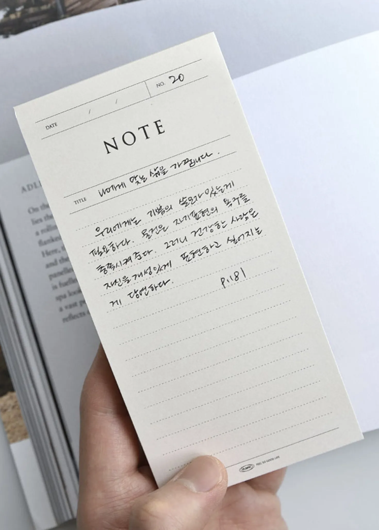 Pop-up Standing Schedule Memo Pad