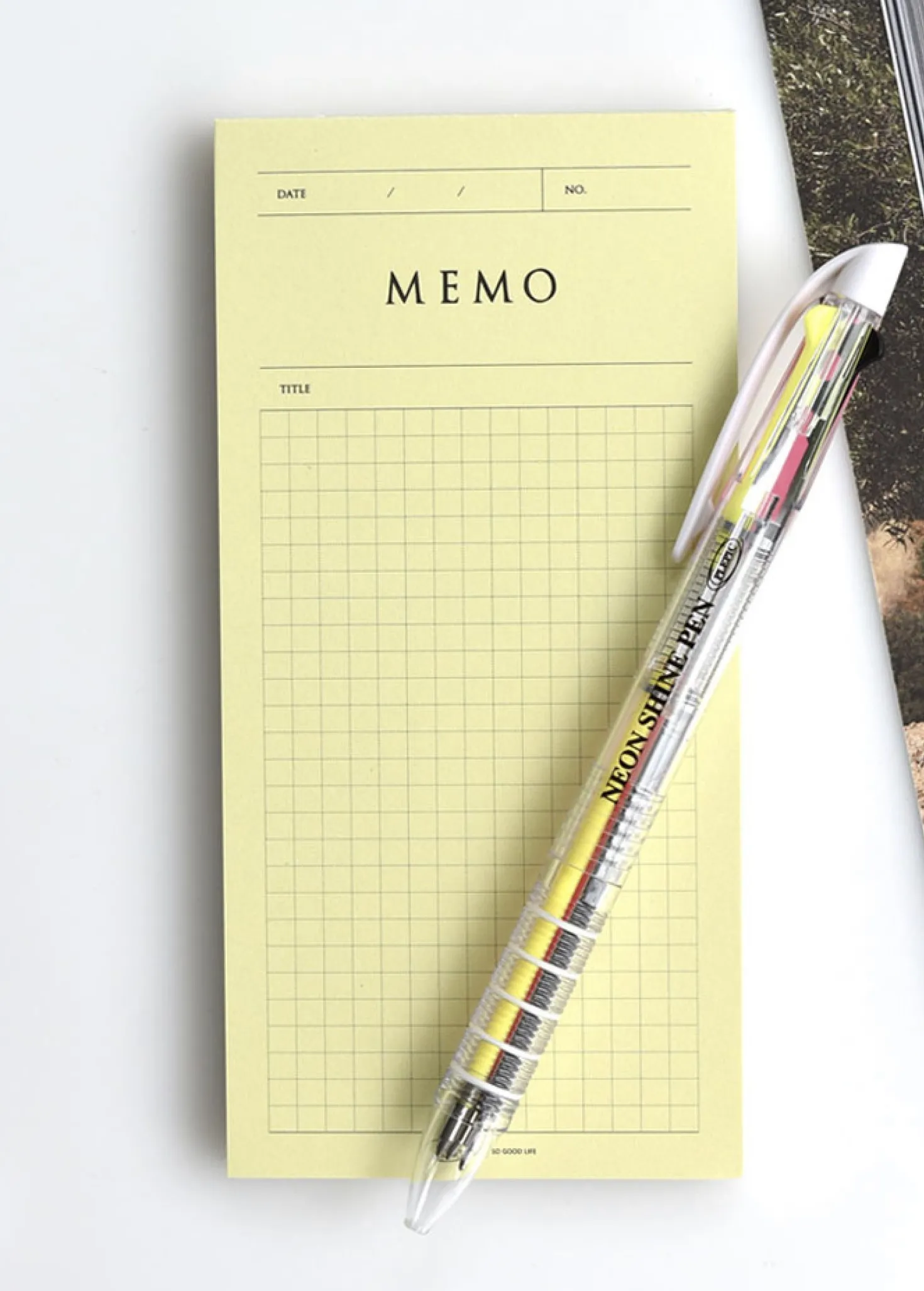 Pop-up Standing Schedule Memo Pad
