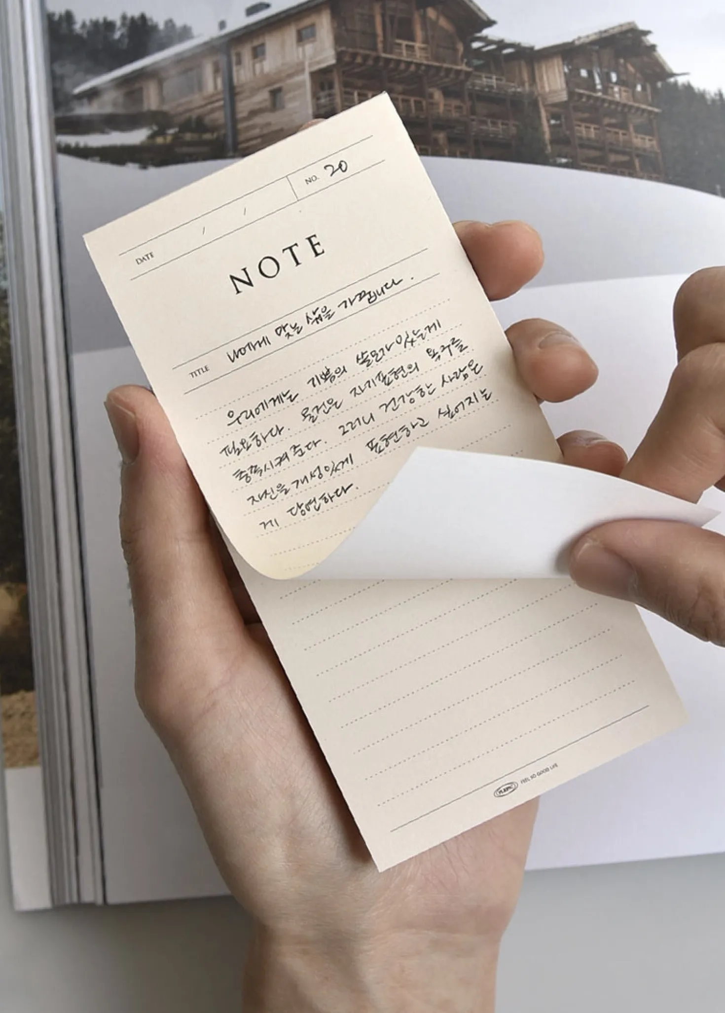 Pop-up Standing Schedule Memo Pad