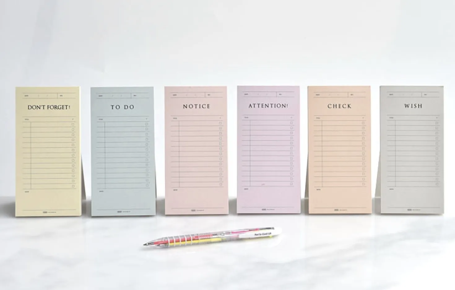 Pop-up Standing Schedule Memo Pad