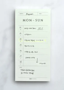 Pop-up Standing Schedule Memo Pad