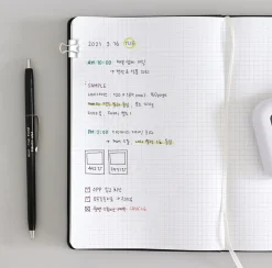 Prism 200p Hardcover Band Grid Notebook