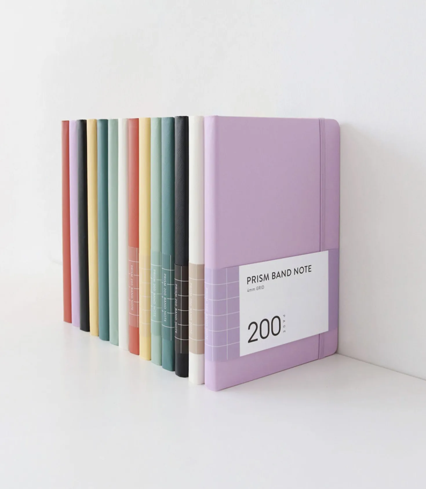 Prism 200p Hardcover Band Grid Notebook