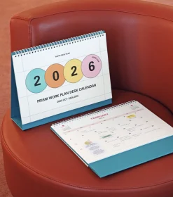 2026 Prism Work Plan Desk Calendar