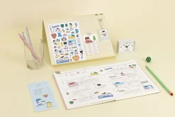 4ps Palette Illustration Sticker Set