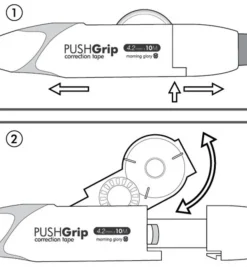 PushGrip Retractable White Correction Tape Refill