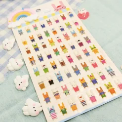 Rabbit OOTD Puffy Sticker
