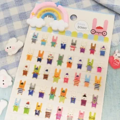 Rabbit OOTD Puffy Sticker