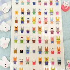 Rabbit OOTD Puffy Sticker