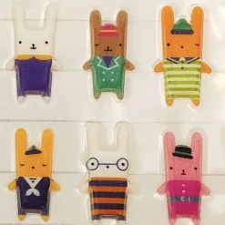 Rabbit OOTD Puffy Sticker