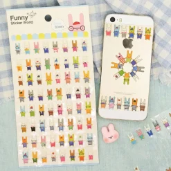 Rabbit OOTD Puffy Sticker