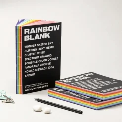 Rainbow Blank Colorful Notebook