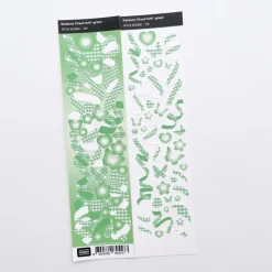 Rainbow Check Confetti Slim Sticker