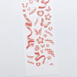 Rainbow Check Confetti Slim Sticker