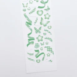Rainbow Check Confetti Slim Sticker