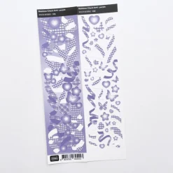 Rainbow Check Confetti Slim Sticker