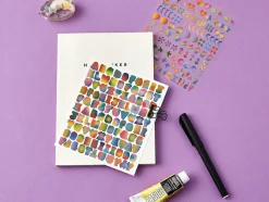 Rainbow Typo Alphabet Sticker