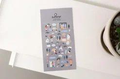 Rainy Day & Umbrella Deco Sticker