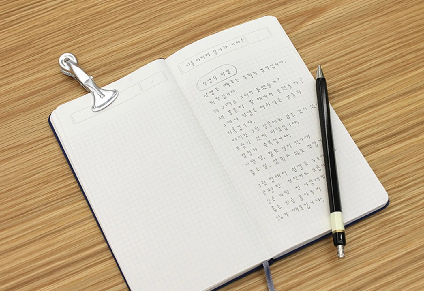 Reader and Writer Handy Grid Notebook