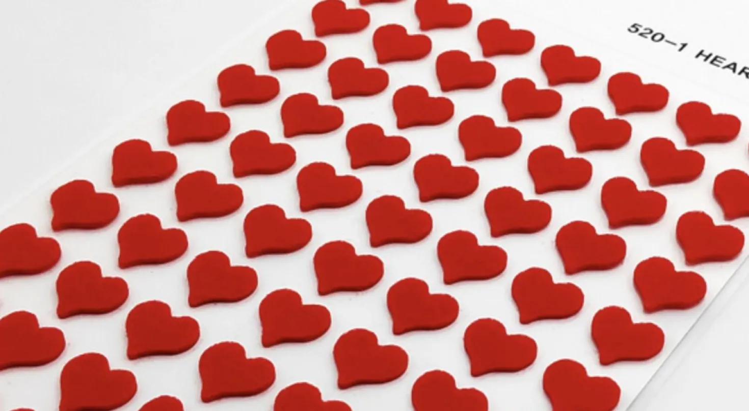 Red Heart Felt Deco Sticker