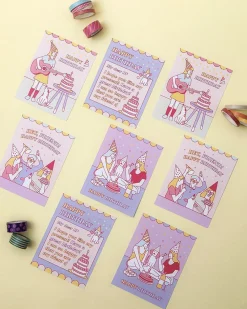 Retro Birthday Card & Envelope Set