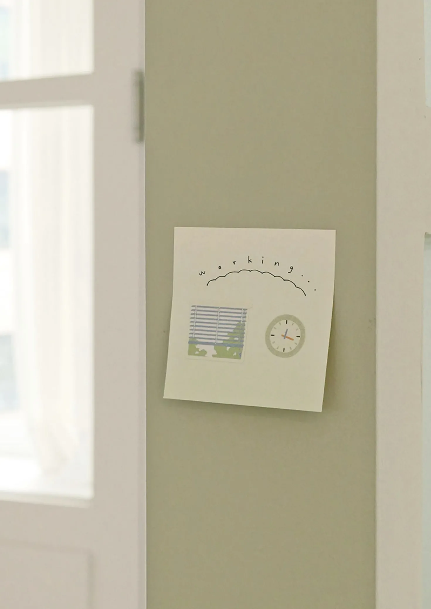 Retro Office Deco Sticker
