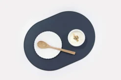Reversible Two-Tone Flat Vegan Leather Tray